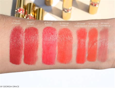 ysl rouge volupte shine 2016 swatches|YSL rouge volupte shine 15.